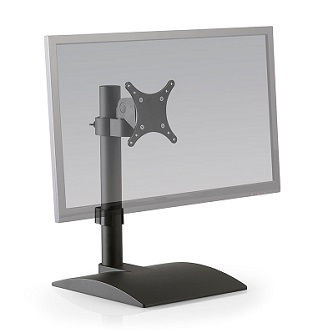 HAT Design Works Stand for Single Monitor Monitor, Black